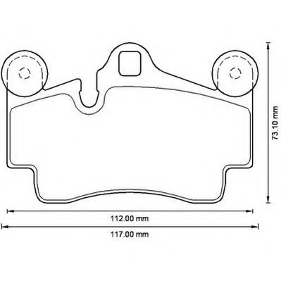 Гальмівні колодки зад. Audi Q7/Touareg/Cayenne (Brembo)  арт. 573227J