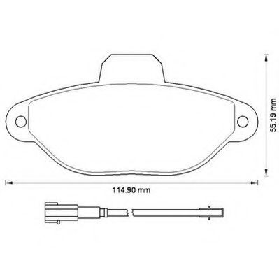 JURID колодки гальмівні дискові FIAT Panda 03-  арт. 573267J