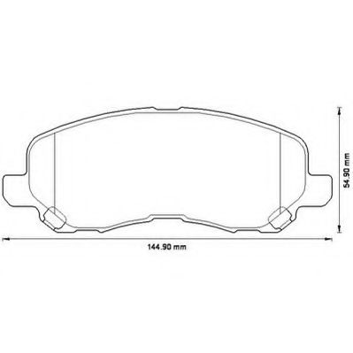 Гальмівні колодки пер. Lancer VIII/Outlander II/Peugeot 4008 08-  арт. 573278J