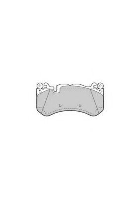 Гальмівні колодки пер. C205/W204/W205/W222/X166/X253/X290 (Brembo) REMSA арт. 573425J
