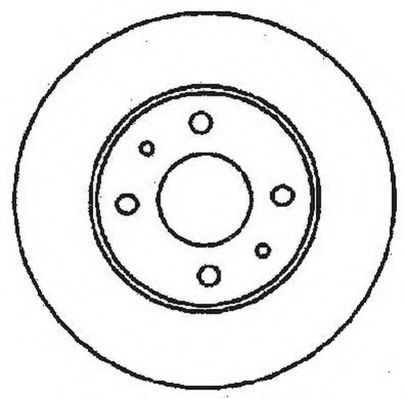 JURID FIAT диск гальмівний передній/задній Punto,Tempra,Panda 03-,Alfa Romeo,Lancia  арт. 561380JC