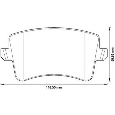 JURID гальмівні колодки задн. AUDI A4,A5,Q5 07-  арт. 573259JC