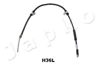 Трос гальма стоянки лівий Hyundai Trajet 2.0 CRDI, 2.7 (01-08) (131H36L) JAPKO JAPANPARTS арт. 131H36L