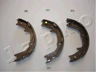 55507 JAPKO - Гальмівні колодки до барабанів  арт. 55507