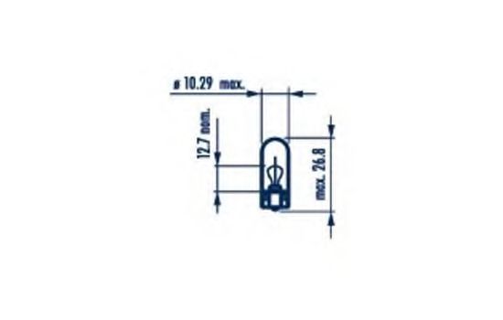 171773000 NARVA Лампа W5W 12V 5W W2,1X9,5d (10шт)  арт. 17177