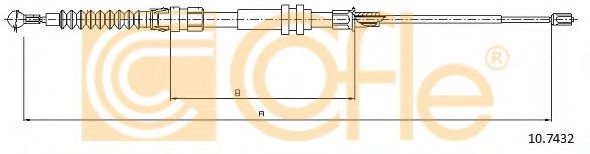 Трос ручника FEBIBILSTEIN арт. 107432