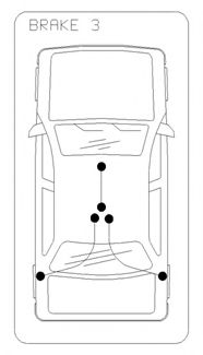 Трос ручного гальма перед. Ford Kuga 08- (360)  арт. 105451
