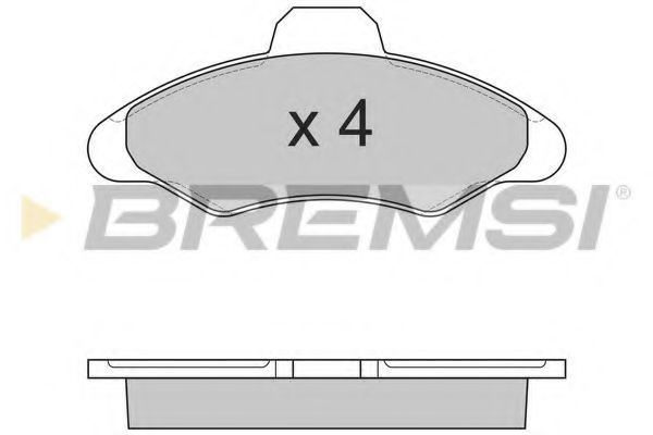 Гальмівні колодки пер. Ford Escort/Fiesta 90-02  арт. BP2462