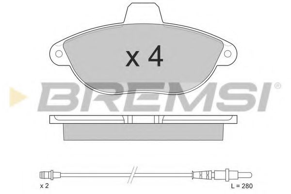 Гальмівні колодки пер. Jumpy/Scudo/Expert 96- (Bendix)  арт. BP2678