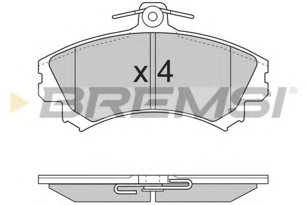 Гальмівні колодки пер. Mitsubishi Colt/Volvo S40/V40 1.1-2.0 i/TD 95- (TRW)  арт. BP2702