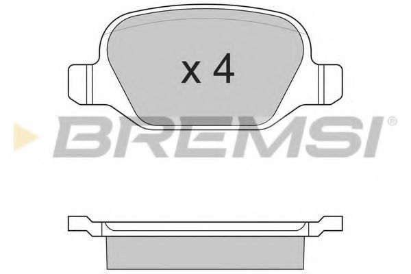 Гальмівні колодки пер. Fiat Linea 07-/Lybra 99-  арт. BP2890