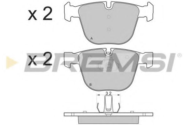 Гальмівні колодки зад. BMW 5 (E60)/7 (E65) 02-10 (ATE)  арт. BP3115