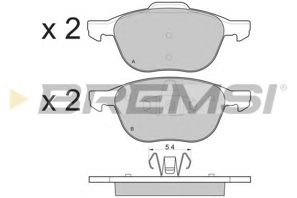Гальмівні колодки пер. Focus/C-Max/Kuga 03-  арт. BP3133