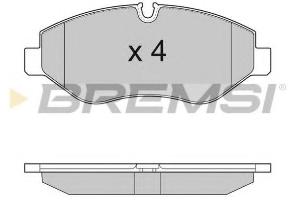Гальмівні колодки пер. Sprinter/Crafter 06-  арт. BP3292