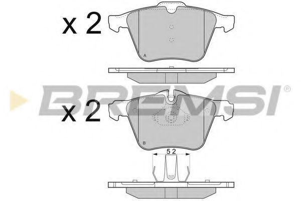 Гальмівні колодки пер. Ford Mondeo 07-15/Volvo S80 06- (ATE)  арт. BP3299