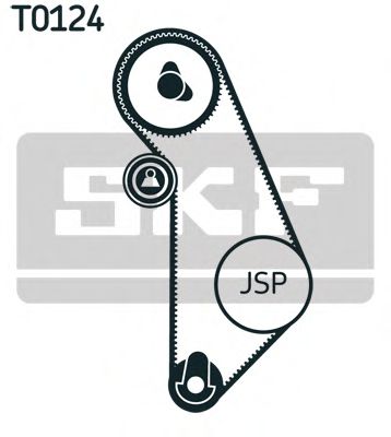 SKF К-кт. ГРМ (рем.+ролик+кріплення+кріплення) VW GOLF III OPTIMAL арт. VKMA01009