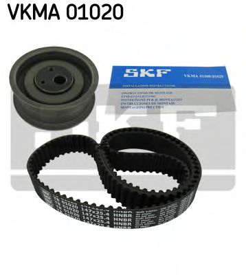 SKF  К-кт ГРМ ремінь+ролик VW GOLF II (19E, 1G1) 1.8 GTI 16V 86-90, PASSAT B3/B4 Variant 2.0 16V 88-93, SEAT TOLEDO I 1.8 16V 91-99, AUDI 80 B4 Avant 2.0 E 16V 93-96  арт. VKMA01020