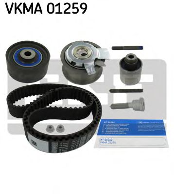 SKF К-кт. ГРМ  (рем.+3шт.ролика+кріплення)  AUDI 2,0TDI: A3/4/6 03- VW 2,0TDI: Golf V, Passat, Touran SKODA SEAT VOLKSWAGEN арт. VKMA01259
