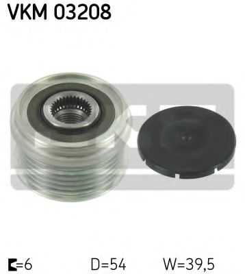 SKF FIAT шків генератора Punto/Grande Punto 1,3D Multijet, OPEL 1,3CDTI 05-.  арт. VKM03208