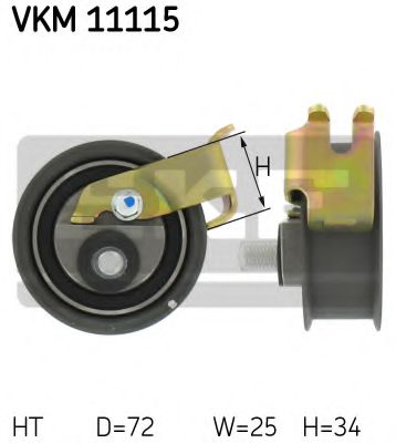 Ролик модуля натягувача ременя  арт. VKM11115