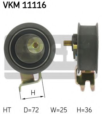 Ролик модуля натягувача ременя  арт. VKM11116