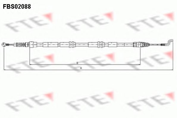Трос ручника VW T-5  FEBIBILSTEIN арт. FBS02088