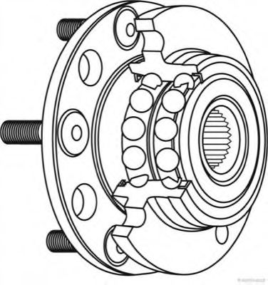 Ступиця колеса з підшипником передн. Toyota Auris, Avensis, RAV 4 (вир-во Jakoparts)  арт. J4702052