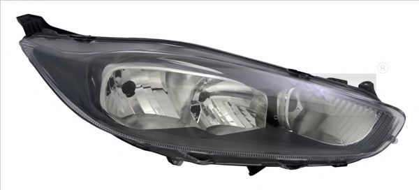 Фара Прав (H15/H7, електричн, з мотором, колір відбивача: чорн) FORD FIESTA VI 01.13-04.17  арт. 2014357052