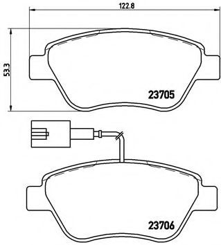 Тормозные колодки Brembo TEXTAR арт. P23085