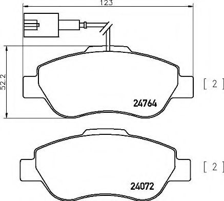 Гальмівні колодки дискові  арт. P24150