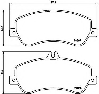 Тормозные колодки Brembo DELPHI арт. P50086