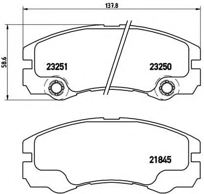 Гальмівні колодки дискові  арт. P59033