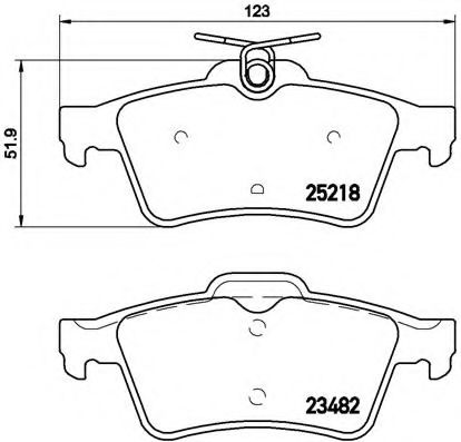 Тормозные колодки Brembo BOSCH арт. P61110