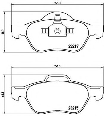 Гальмівні колодки дискові VALEO арт. P68029