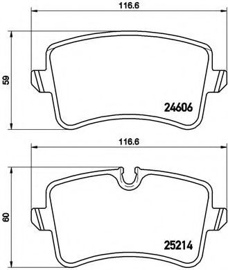 Тормозные колодки Brembo DELPHI арт. P85118