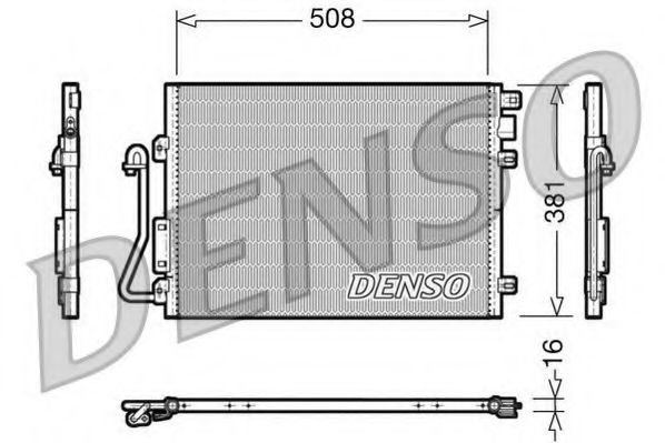 Радіатор кондиціонера NISSENS арт. DCN37001
