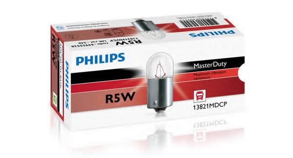 13821MDCP (PHILIPS) R5W MasterDuty 24V 5W BA15s  арт. 13821MDCP