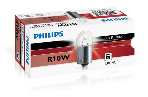 13814CP (PHILIPS) R10W 24V 10W BA15s  арт. 13814CP