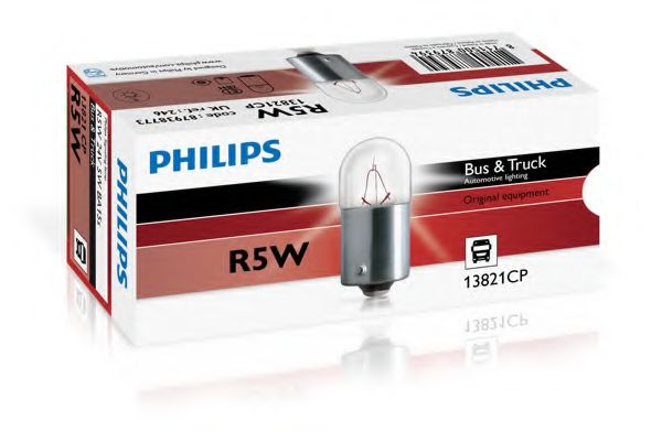 13821CP (PHILIPS) R5W 24V 5W BA15s  арт. 13821CP
