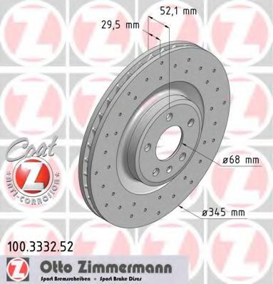 Диск гальмівний SPORT Z  арт. 100333252
