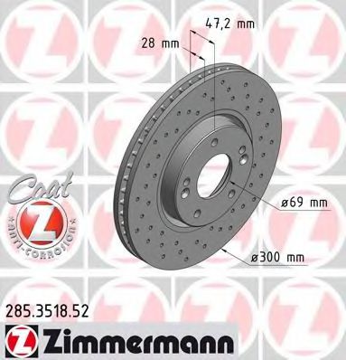 Диск гальмівний SPORT Z  арт. 285351852