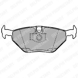 Комплект гальмівних колодок задн , BMW 5 (E39) 2.0-4.4 09.95-05.04 LPR арт. LP1107