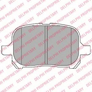 DELPHI TOYOTA гальмівні колодки передн.Camry 96- LPR арт. LP1144