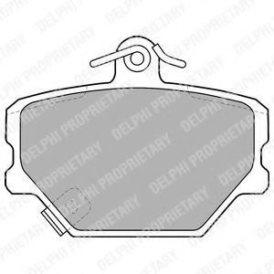 Комплект гальмівних колодок передн , SMART CABRIO, CITY-COUPE, CROSSBLADE, FORTWO, ROADSTER 0.6-Electric 07.98-  арт. LP1465