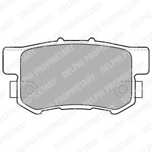 DELPHI HONDA гальмівні колодки задн.Civic VI, Accord VII,Legend,CR-V II,Fiat Sedici,Suzuki SX4  арт. LP1507