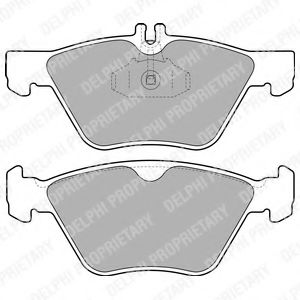 DELPHI DB колодки гальмів.передн.W210 -00 ZIMMERMANN арт. LP1589