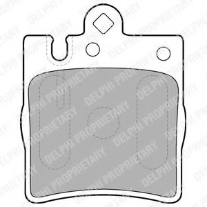 DELPHI DB колодки гальмів.задн. W203,W210 00- LPR арт. LP1618