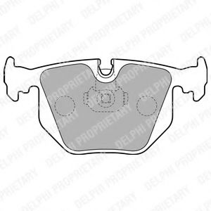 DELPHI BMW гальмівні колодки задн.E46 2,5/3,0, E38 2,5-5,4, E53 3,0-4,6 ROVER 3,0/3,4 02-  арт. LP1803