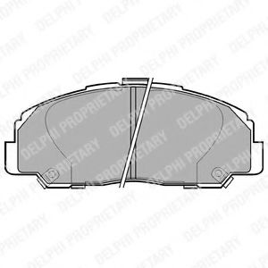 Комплект гальмівних колодок передн , DAIHATSU FEROZA, ROCKY 1.6/2.0/2.8D 02.85-12.99  арт. LP944
