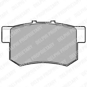 DELPHI HONDA гальмів.колодки задн.Accord 03-,CR-V II,Stream 01- KAVOPARTS арт. LP948